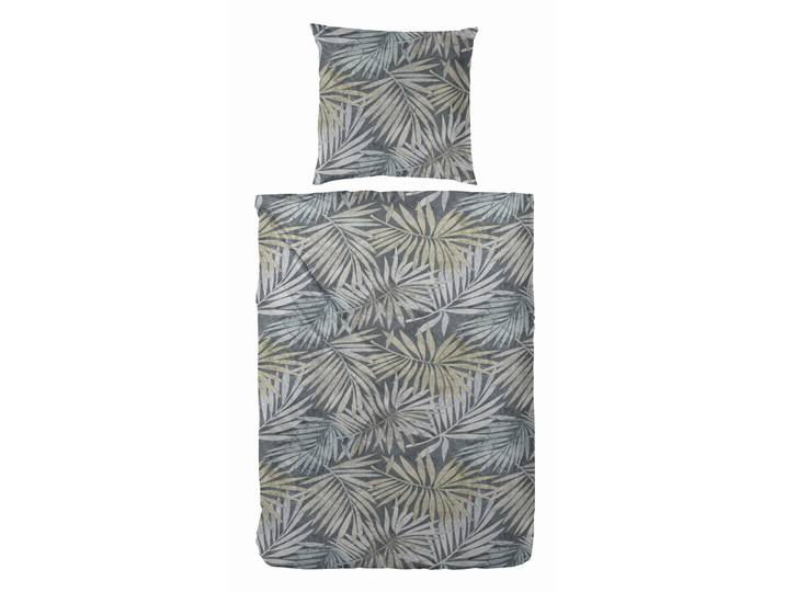 Bettwäsche PRIMERA Mako-Satin Bettwäsche Palmeral , grün (grün, blau), B/L: 155cm x 220cm, 1 Stk., 1 Stk., Mako-Satin, B/L: 80cm x 80cm, 2 Stk., Mako-Satin, Obermaterial: 100% Baumwolle, Bettwäsche, Bettwäsche, mit beruhigenden Palmenblättern