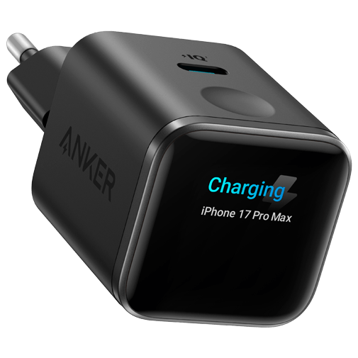Anker Nano USB-C Schnellladegerät 45W mit Display Schwarz