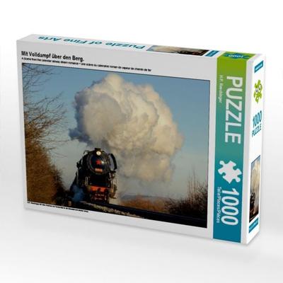CALVENDO Puzzle Mit Volldampf über den Berg. | 1000 Teile Lege-Größe 64x48cm Foto-Puzzle für glückliche Stunden