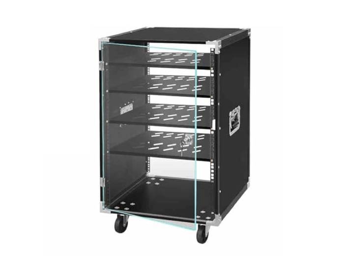 STCERY Audio Rack HiFi Regal, Medien-Stereoschrank-Ständer, Aufbewahrungsschrank, HiFi-Audioschrank Regale Mit Verstellbarem Regal, für Heimkino/Schlafzimmer/Büro