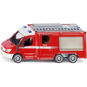 siku Fahrzeug 2113 MB Sprinter 6x6 Feuerwehr, aus Metall/Kunststoff, Maßstab 1:50
