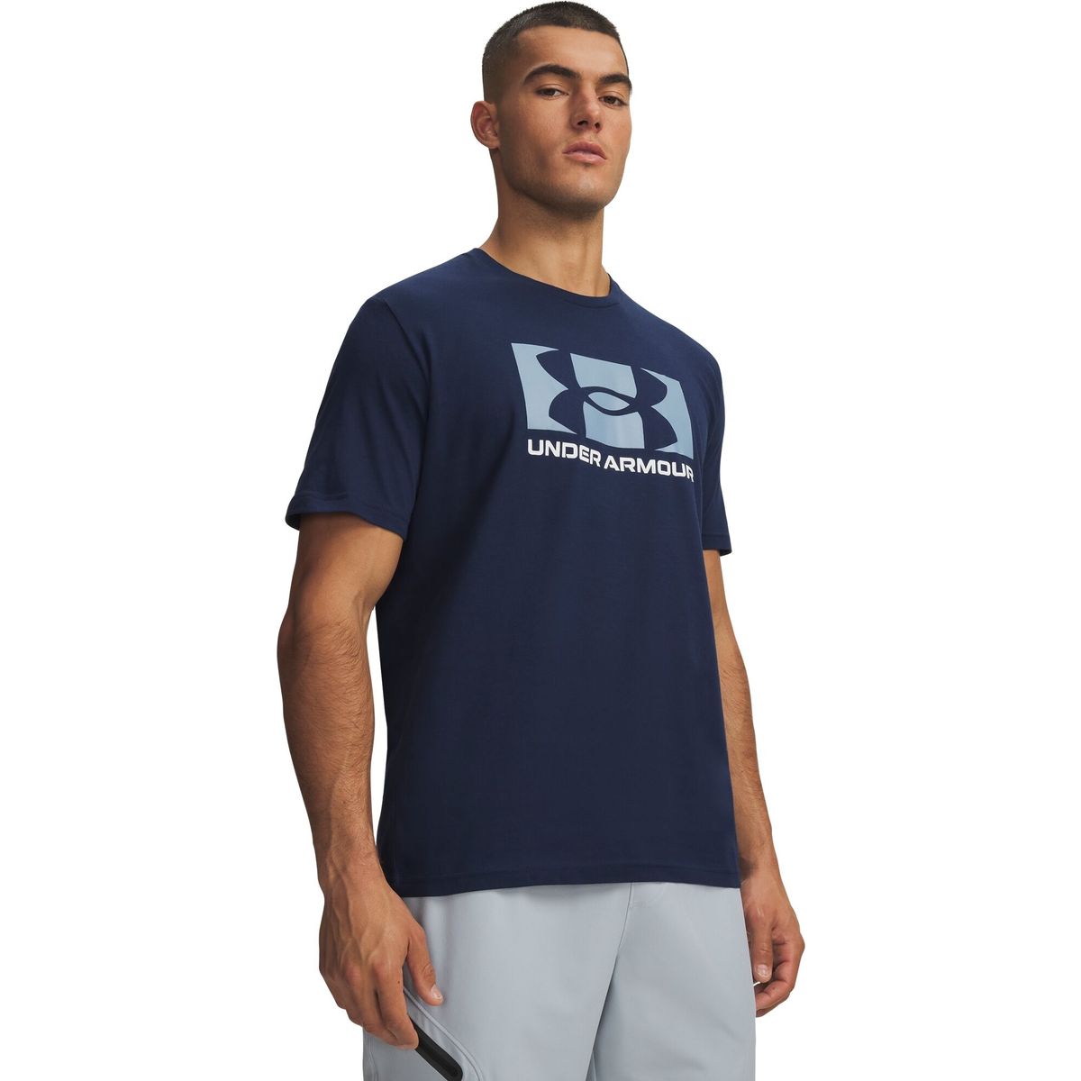Under Armour M Center Boxed Logo SS blue blue wind (408) M 6016971-408-MD
