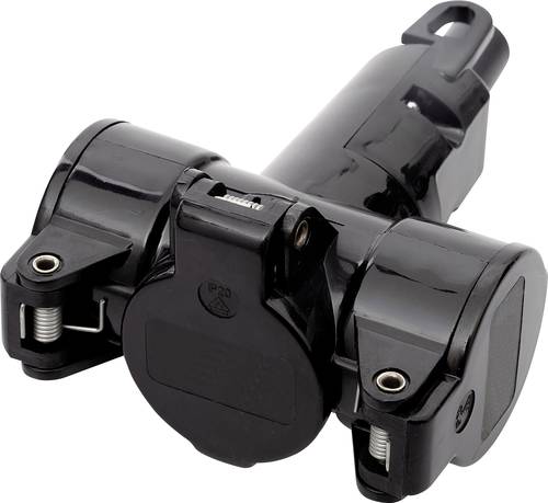 N & L 10190 3fach-Kupplung Thermoplast 230V Schwarz IP20