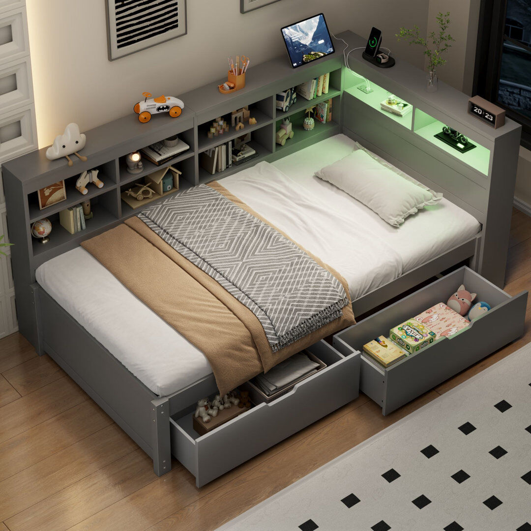 Ivy Bronx Bed White Single