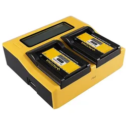 Patona Dual LCD USB Ladegerät f. Contour GPS Contour CT-3650 HD 1080P (Kamera Akku Ladegerät), Kamera Stromversorgung, Schwarz