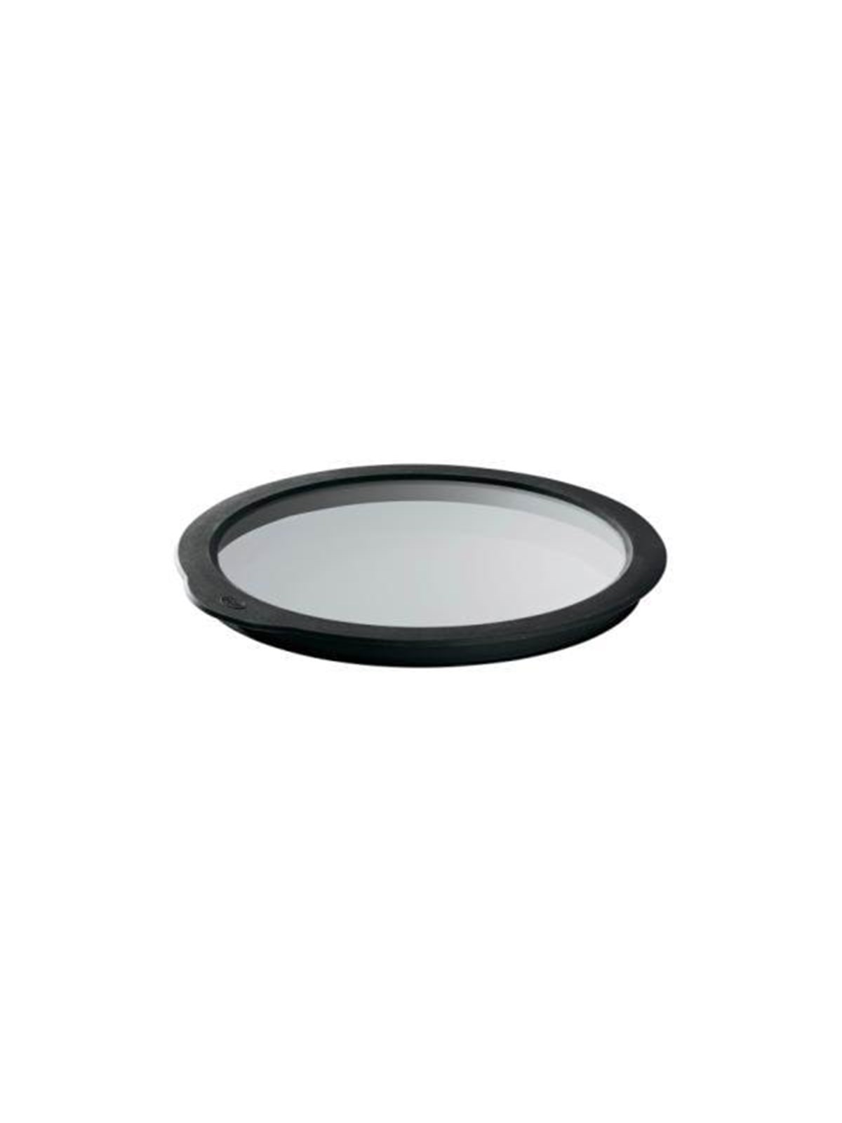 Rösle Glass lid 20 cm Clear/Black Glass/Silicone