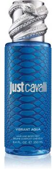 Roberto Cavalli Just Cavalli Vibrant Aqua Spray corporal perfumado para mulheres 250 ml. Just Cavalli Vibrant Aqua