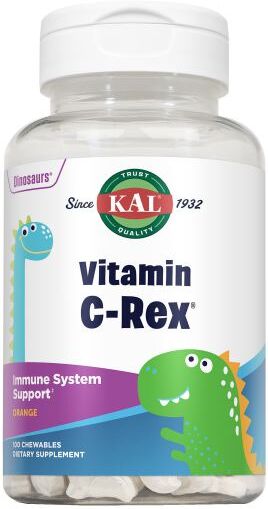 Kal Vitamin C Rex 100 Chewable Dinosaurs 100 Units