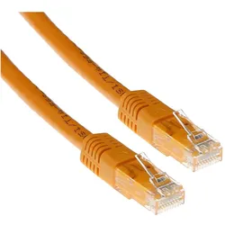 ACT Orange 20 meter U/UTP CAT5E patch cable with RJ45 connectors. Cat5e u/utp orange 20.00m (U/UTP, CAT5e, 20 m), Netzwerkkabel