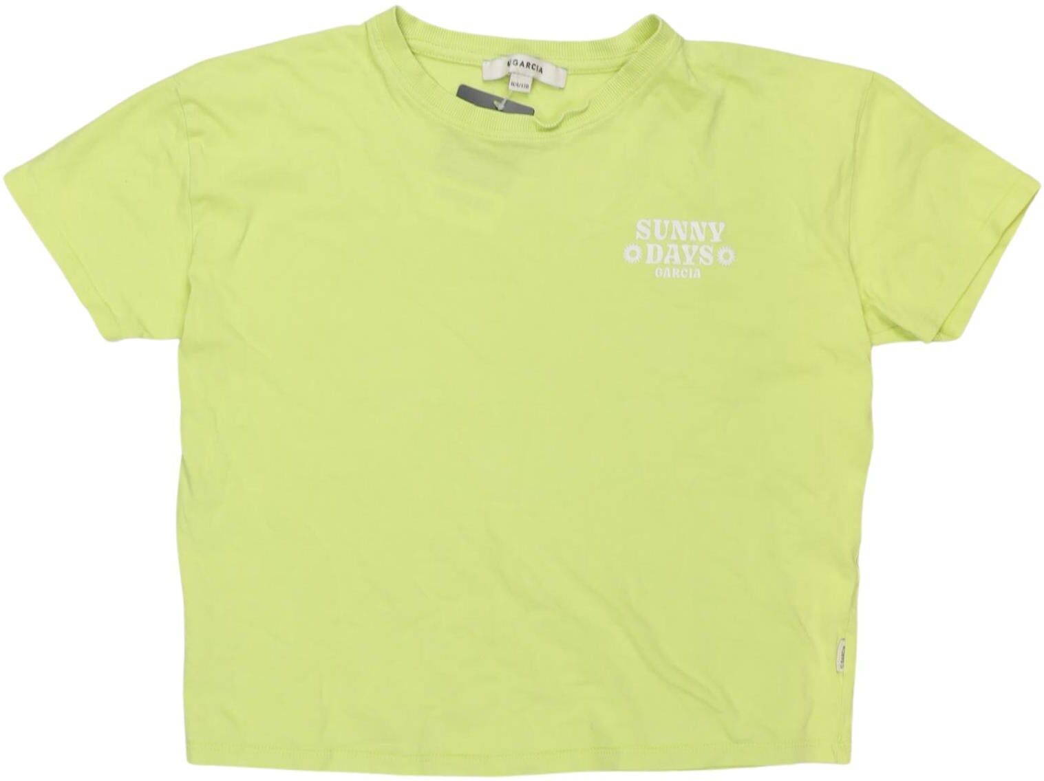 Garcia Mädchen T-Shirt, Neon, Gr. EU 164, Baumwolle - Second Hand