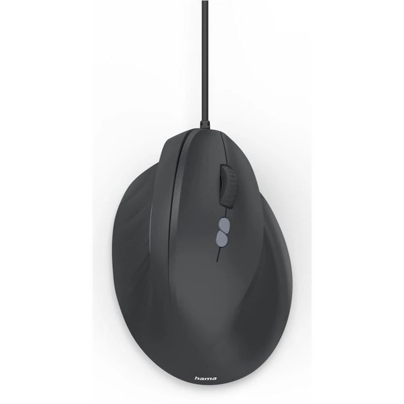 hama ECM-500R Maus ergonomisch kabelgebunden schwarz