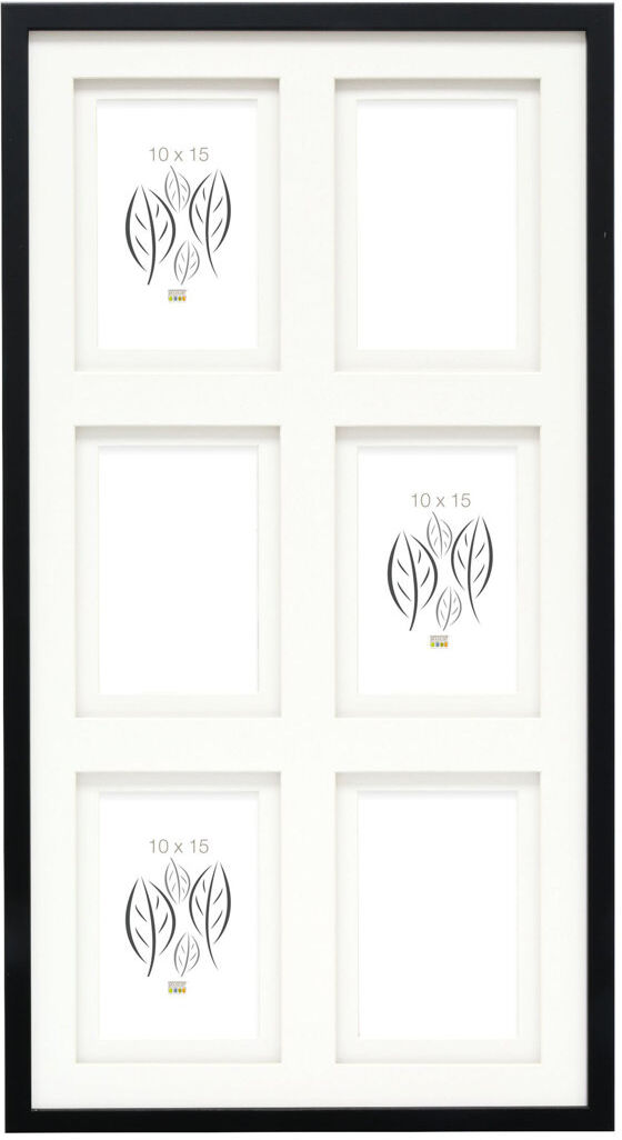 Deknudt Frames Wood Collage Picture Frame Black 10 x 15cm