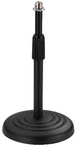 Monacor MS-22 Mikrofon-Tischstativ Durchmesser:15cm Außengewinde: 3/8", 5/8"