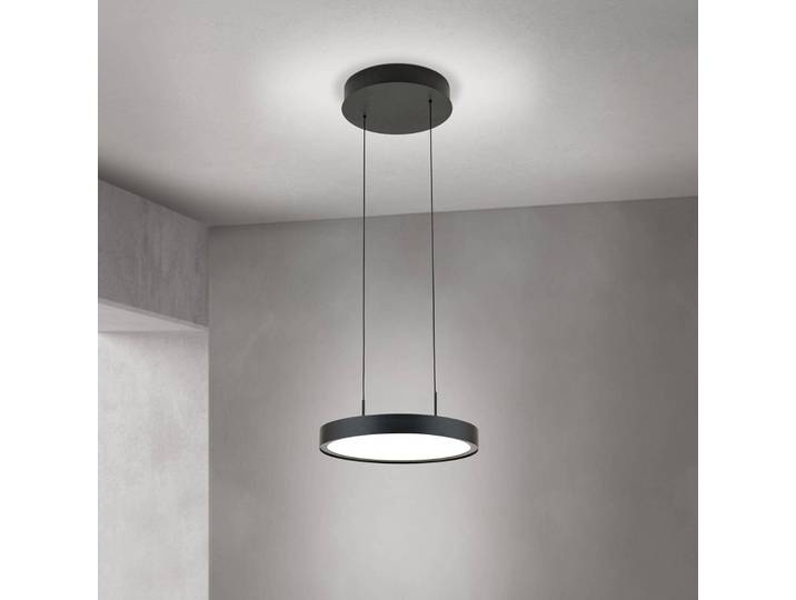 ORION Hängeleuchte Teide, dimmbar, schwarz, für Wohn- / Esszimmer, Aluminium, Modern