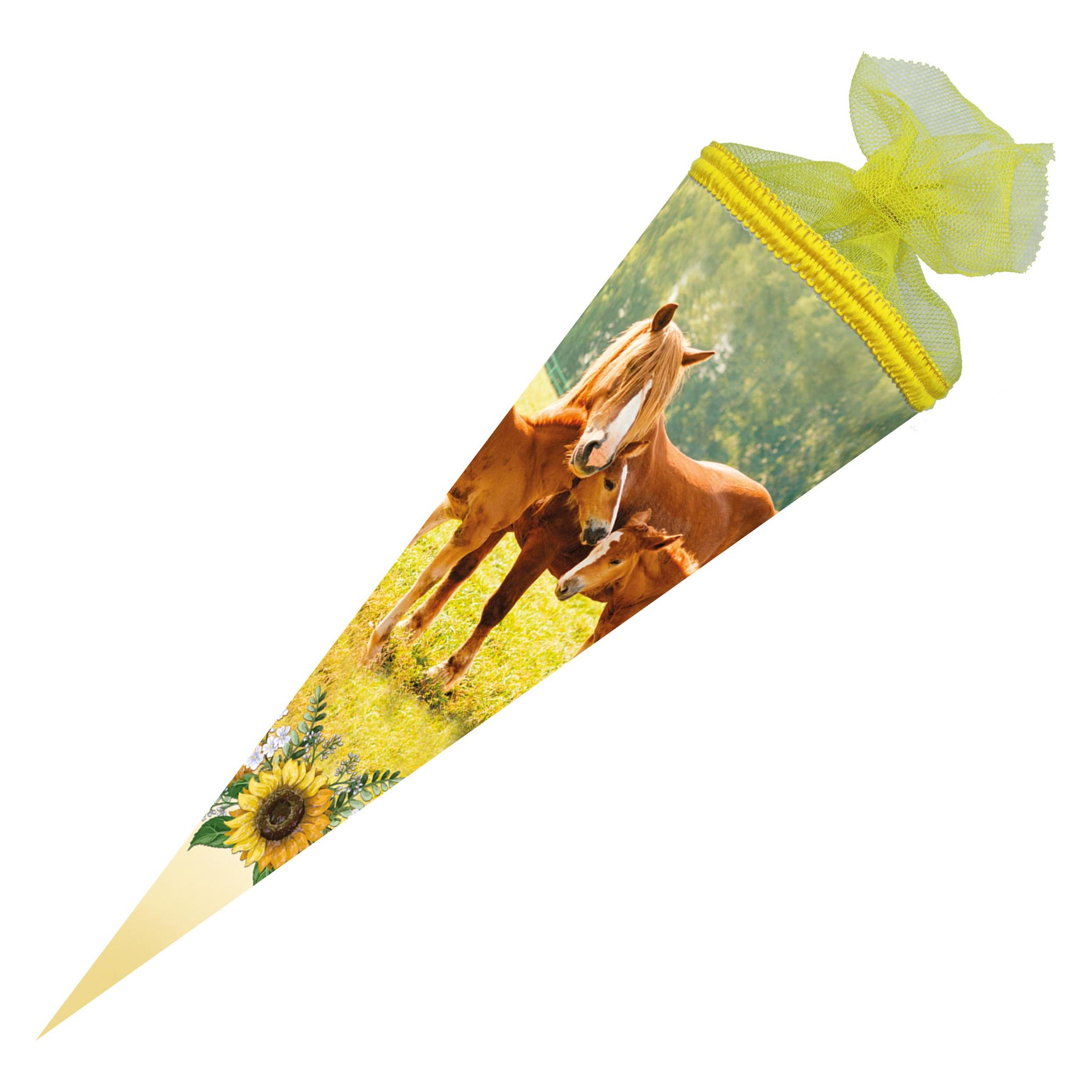 Iden Schultüte Fohlenweide 35cm rund (35 cm) (43432233)
