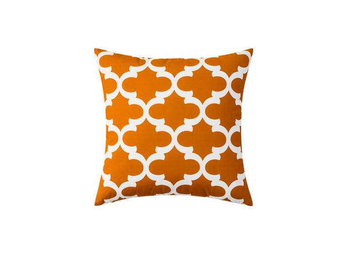 Outdoorkissen PATI orange/weiss 45 x 45 cm