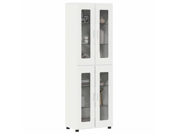 [52128]Haut Armoire Armoire penderie Pour chambre Buffet haut， Blanc 60x35x182 cm Bois d'ingénierie Poids:48 Kg