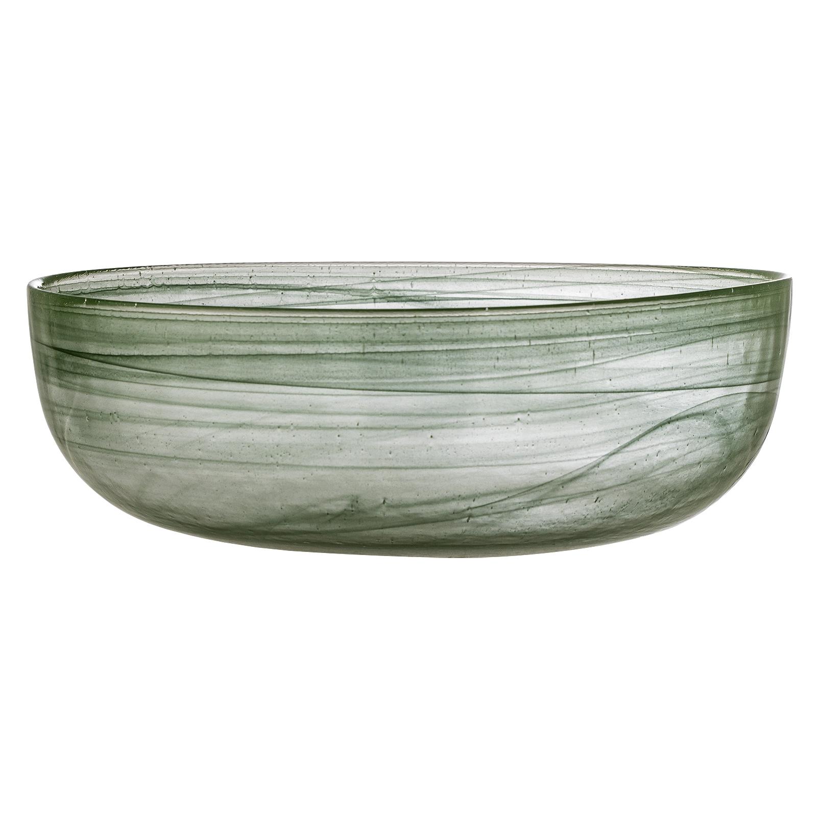 Bloomingville - Amelie Bowl - Green - Glass (27 cm, 4x) (82069572)