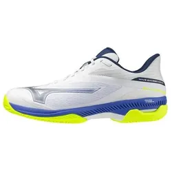 Mizuno, Unisex, Tennisschuhe, Wave Exceed Court CC (41), Blau, Weiss, Gelb