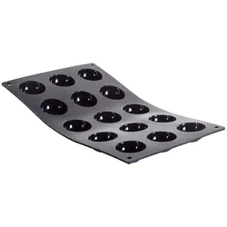 de buyer moul flex - silikon-formen halbrund (6) 1 stück