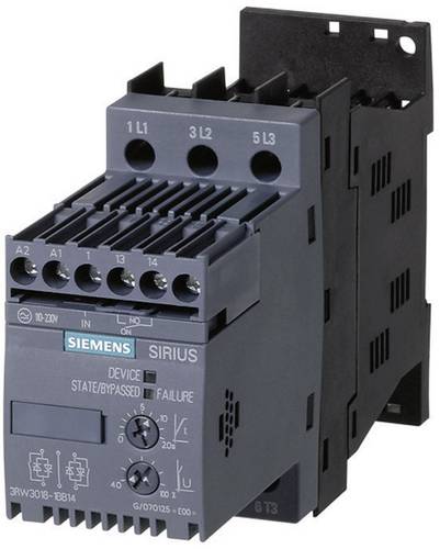 Siemens 3RW3014-1BB14 3RW30141BB14 Sanftstarter Motorleistung bei 400V 3.0kW Motorleistung bei 230V 1.5kW 400 V/AC Nennstrom 6A