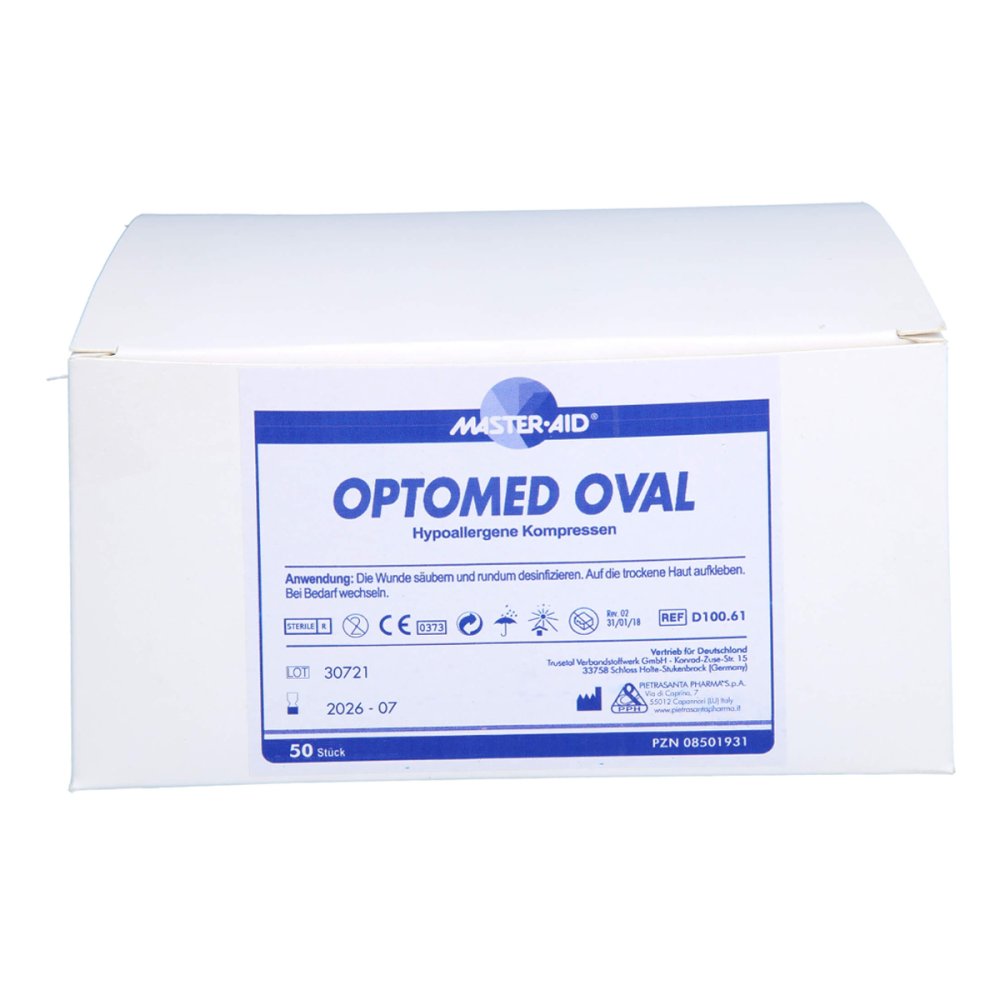 Trusetal Verbandstoffwerk GmbH Optomed oval Wundverband selbstklebend Master Aid 08501931