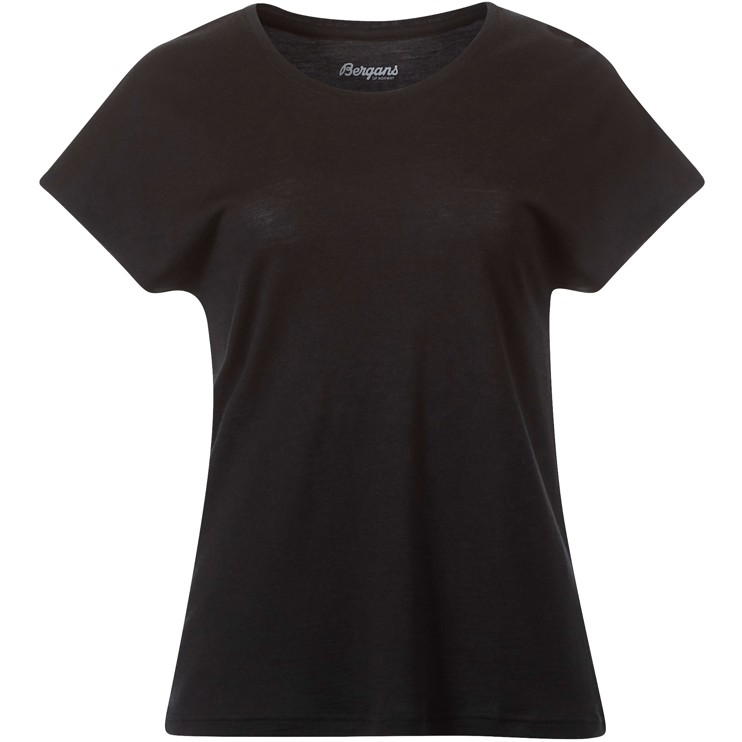 Bergans Whenever Merino Damen T-Shirts schwarz Größe XS Lifestyle Schnell trocknend Merinowolle | Lyocell (Tencel)
