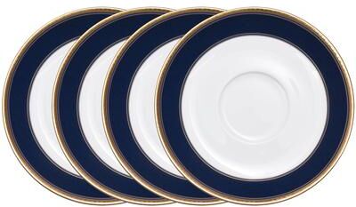 "Noritake Blueshire Set of 4 Saucers, 6"""