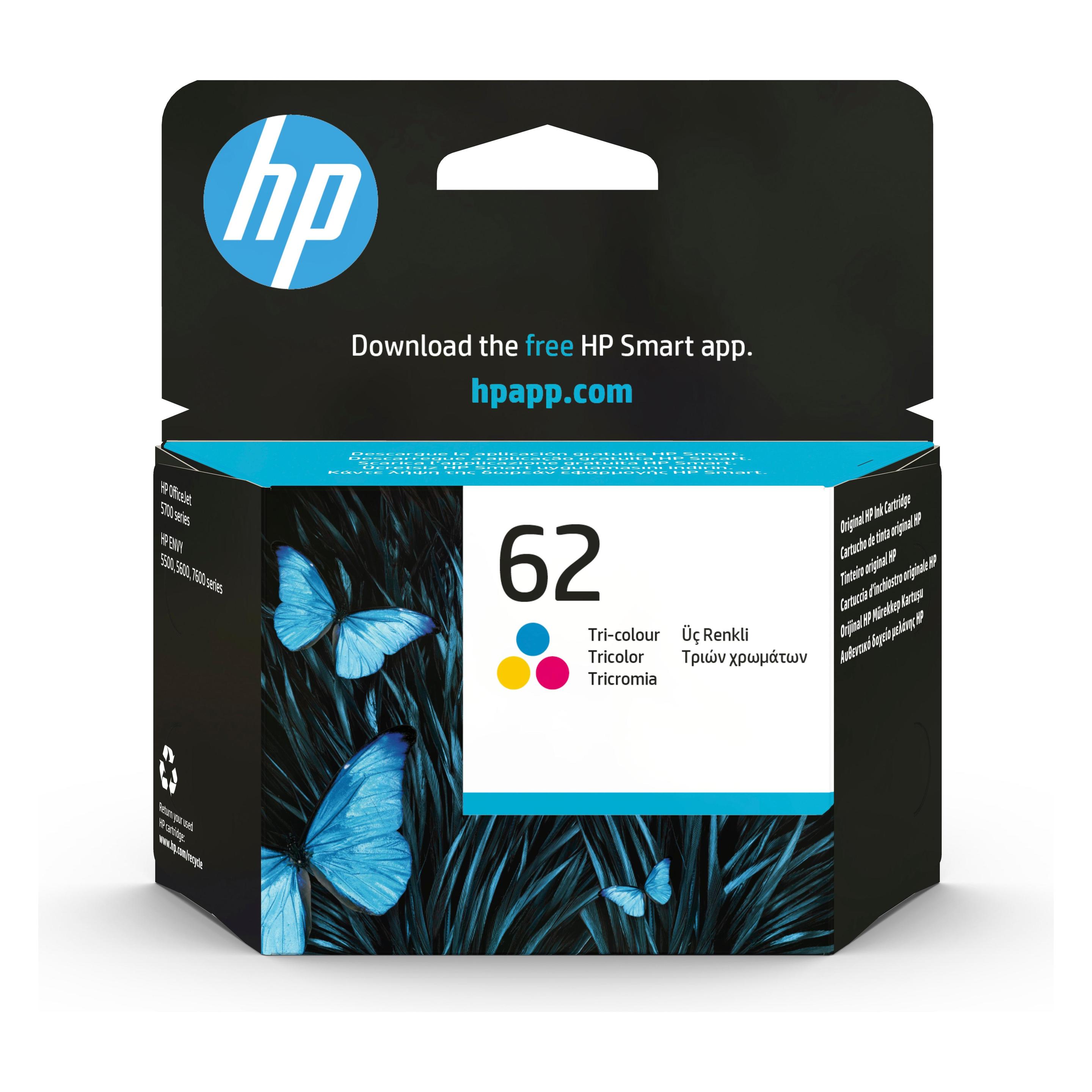HP 62 (C, M, Y) (C2P06AE#UUS)