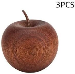 Uplifted Finds HUA HUA Hand Carved Wooden Apple Diffuser   Natural Rosewood Essential Oil Passive Diffuser For Home, Car & Wellness 3 Pcs