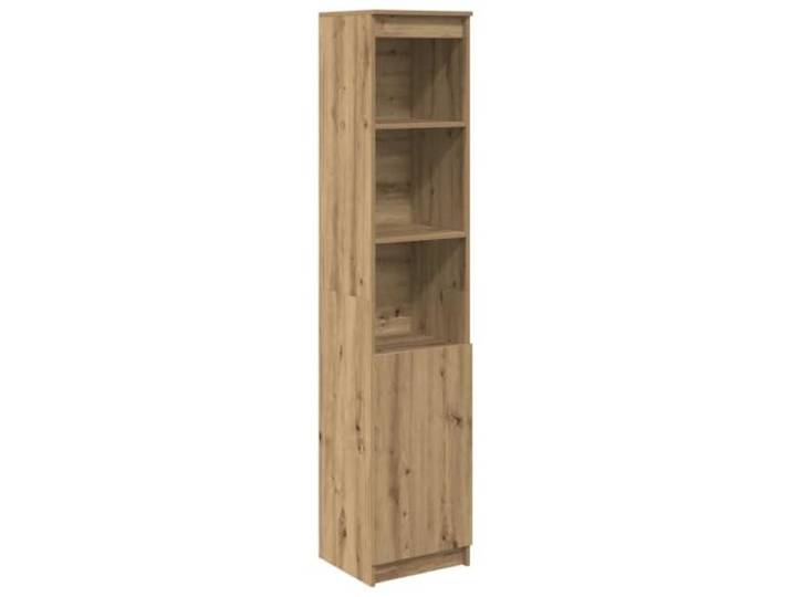 Highboard Artisan-Eiche 37,5x35x180 cm Holzwerkstoff Stauraumschrank Flexible Türmontage, vielseitig nutzbar, pflegeleichte Oberfläche, robustes Material