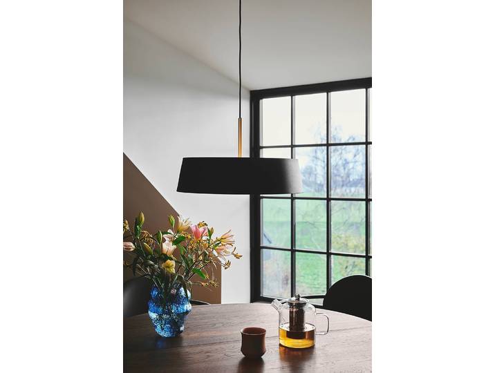 Suspension Clasi Ø 45cm Laiton/Noir Aluminium galvanisé E14