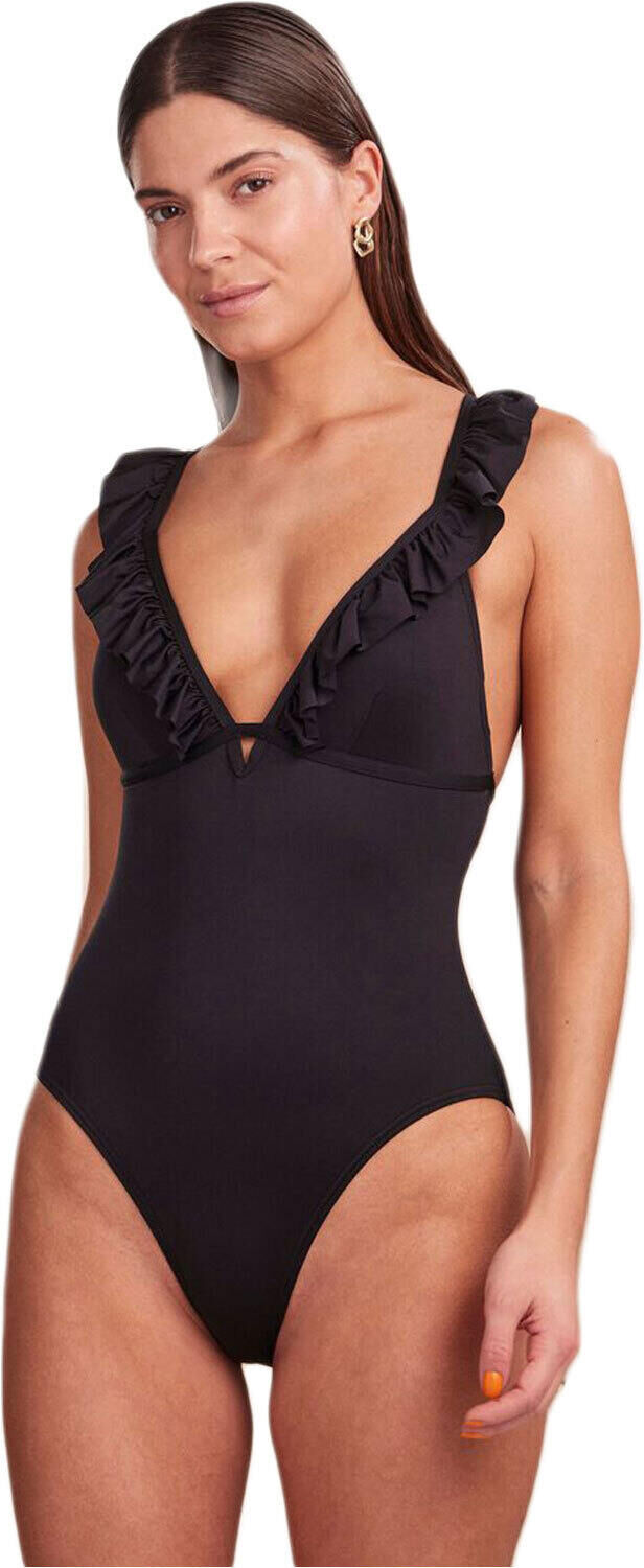 Pieces bada bañador natación mujer Negro (XS)