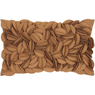 Dekokissen PAD "Dorothy", braun (taupe, geblümt), B:30cm L:50cm, Polyester, Wolle, Dekokissen_Sitzkissen_Kissenhüllen, 3D