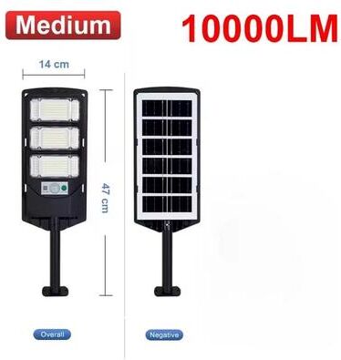 Inspired Finds 100000LM Solar LED Street Light Commercial Outdoor Dusk To Dawn Security Lamp, Waterproof 10000lm
