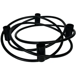 Kerzenhalter Smog schwarz 27cm