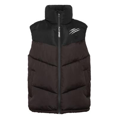 Kurzweste PLEIN SPORT "Kurze Weste", Damen, Gr. XS, schwarz (02, schwarz), Futter: 100% Polyester. Außenmaterial: 100% Polyester. Füllung: 100% Polyester, Westen