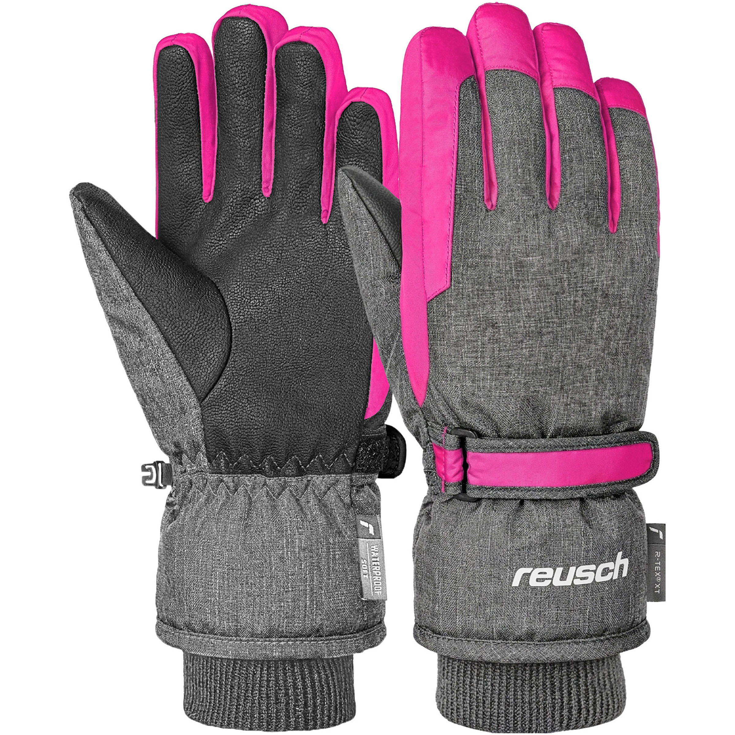 Reusch Chad R-Tex XT Kinder Fingerhandschuhe grau Größe 7 Skifahren Wasserdicht