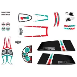 BERG Aufkleber-Set für XL Race Pedal-Gokarts