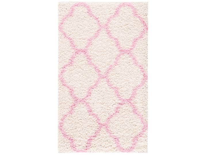 Tapis en polypropylène blanc/rose, 122 x 183 cm