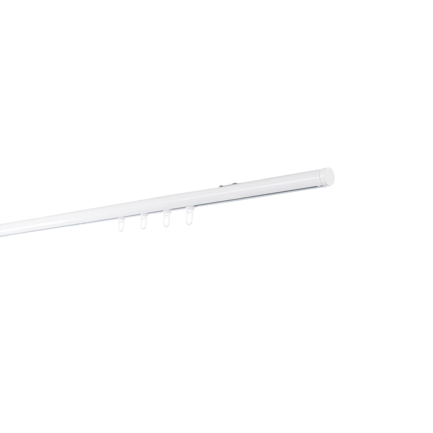 20mm,1-läufig,Profil,Wandträger mini,Endstück cap Farbe: Weiß, Größe: 100cm
