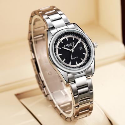 Youfap Market Ladies Luxury Fashion Watch, Stainless Steel Band, Luminous Calendar, Business Casual Gift For Women black