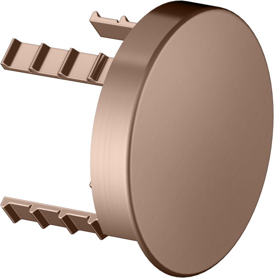 KEUCO Universal Abdeckblende 59949290001 rund, für Rohrunterbrecher, rotgold gebürstet