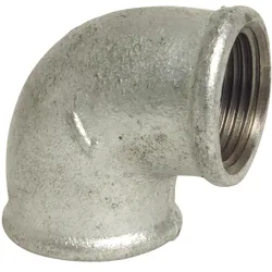 Profec, Rohrverbindungstechnik, Nr. 90 Winkel 90° Gusseisen Verzinkt 3/4" Innengewinde 25bar DVGW (Winkelverbindung)