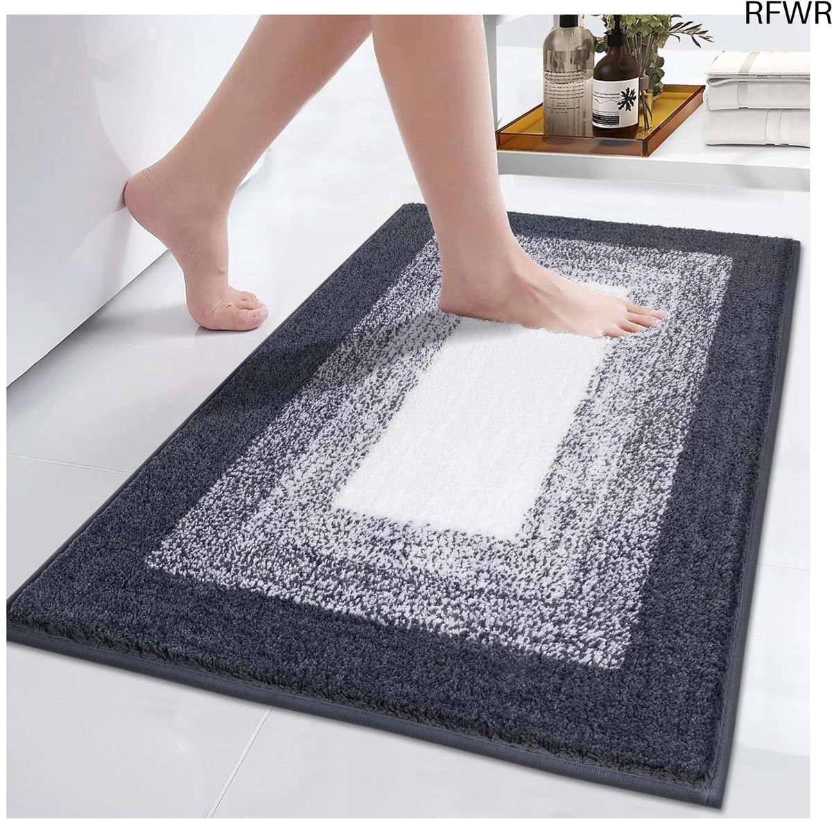 RFWR Grote Antislip Badmat - Zachte Microvezel - 80 x 120 cm