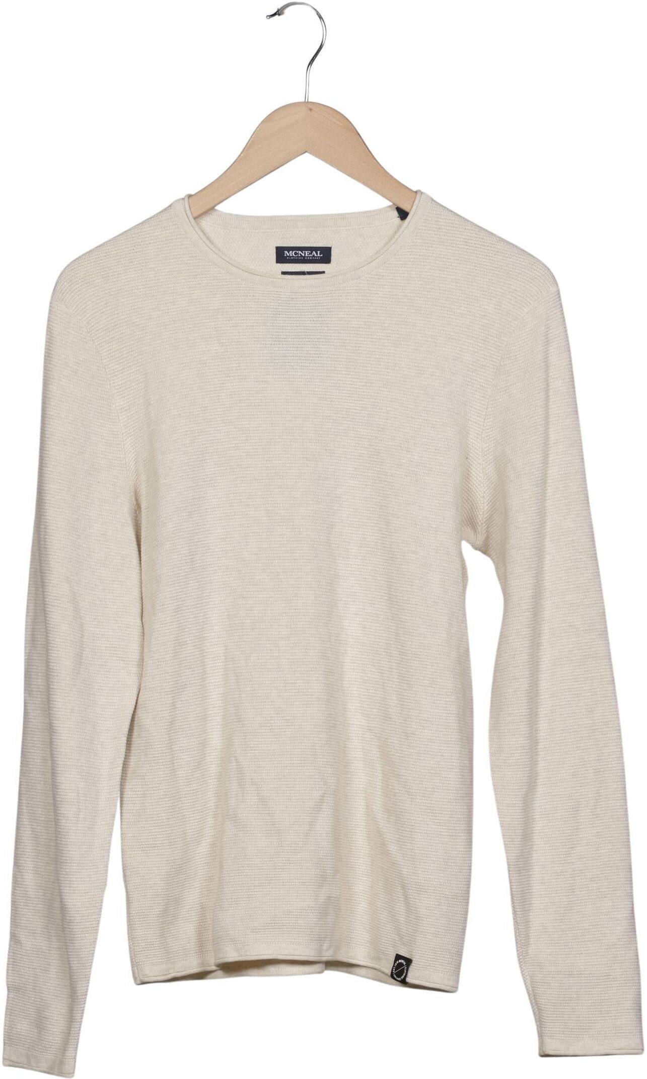 McNeal Herren Pullover, Beige, Gr. S, Baumwolle - Second Hand