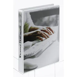 Esselte Präsentationsringbücher 4-Ringe DIN A4 3.8 cm weiß