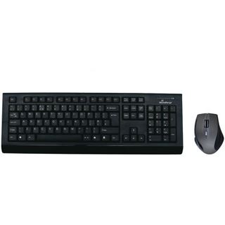 MediaRange Tastatur und Maus MROS104 Franzoesisch USB schwarz/grau