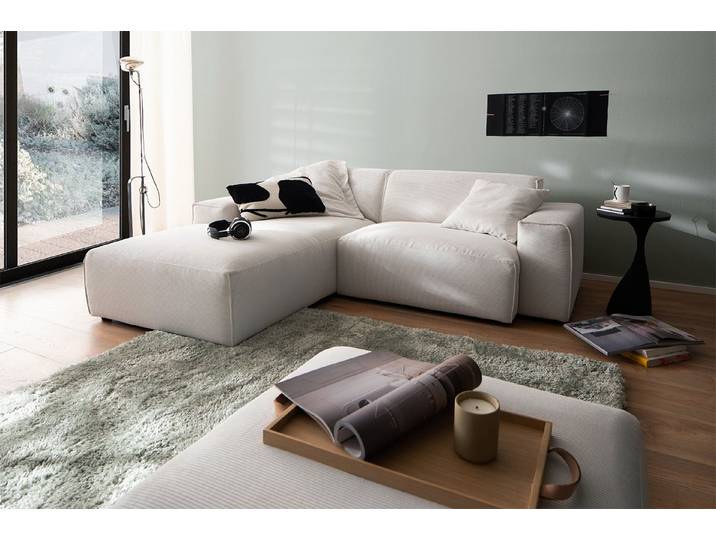 KAWOLA Ecksofa RANI, Couch L-Form rechts oder links, verschiedene Farben 228x189 cm