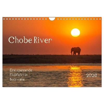 Chobe River - Eine spannende Flussfahrt in Botswana (Wandkalender 2026 DIN A4 quer), CALVENDO Monatskalender